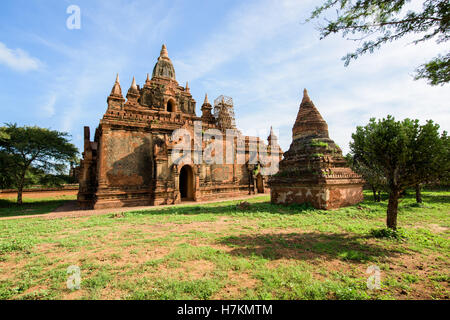 Countless pagodas of ancient city of Bagan in Burma Stock Photo