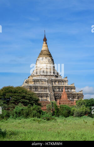 Countless pagodas of ancient city of Bagan in Burma Stock Photo