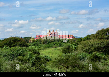 Countless pagodas of ancient city of Bagan in Burma Stock Photo