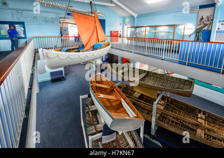 Whaling boats at Eden Killer Whales Museum, South Coast, New South Wales, Australia Stock Photo