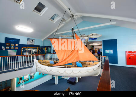 Fishing boat at Eden Killer Whales Museum, South Coast, New South Wales, NSW, Australia Stock Photo