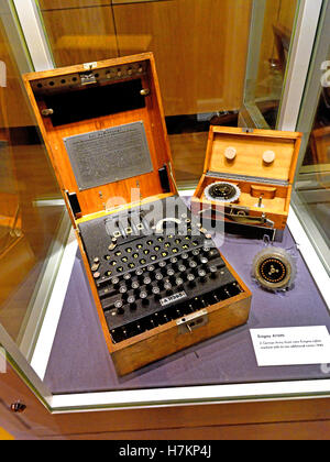 German WWII coding Enigma machine Stock Photo