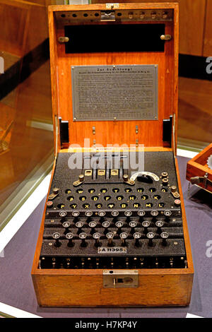 German WWII coding Enigma machine Stock Photo