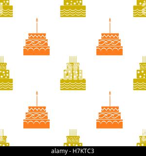 Sweet Cakes Silhouettes Stock Vector