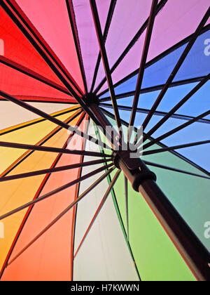 Rainbow Umbrella Stock Photo