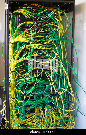 A computer server in an office Stock Photo