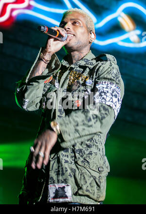 Los Angeles, USA. 05th Nov, 2016. Kid Ink performs at The Real Show 2016 presented by Real 92.3 at The Forum in Los Angeles, Ca © The Photo Access/Alamy Live News Stock Photo
