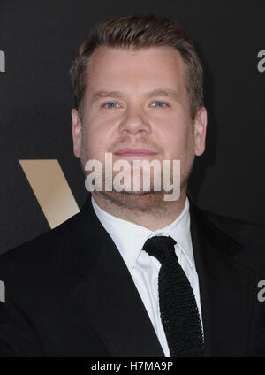 Beverly Hills, CA, USA. 6th Nov, 2016. 06 November 2016 - Beverly Hills, California. James Corden. 20th Annual Hollywood Film Awards held at Beverly Hilton Hotel. Photo Credit: Birdie Thompson/AdMedia Credit:  Birdie Thompson/AdMedia/ZUMA Wire/Alamy Live News Stock Photo