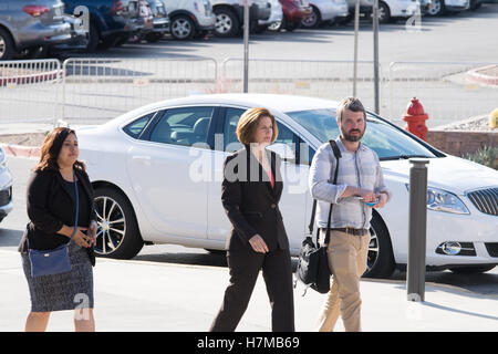 Las Vegas, Nevada, USA. 06th Nov, 2016. Catherine Cortez Masto arriving for a GOTV rally on November 6th 2016 at the College of Southern Nevada's Northern Campus in Las Vegas, NV. Credit:  The Photo Access/Alamy Live News Stock Photo