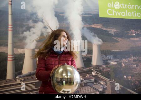 Chvaletice, Czech Republic. 05th Nov, 2016. Coal-fired power plant Elektrarna Chvaletice has open house, in Chvaletice, Czech Republic, November 5, 2016. Visitors were provided info on progress in modernisation of units 3 and 4 for around Kc3bn and were able to see technologies otherwise not presented to public. © Josef Vostarek/CTK Photo/Alamy Live News Stock Photo