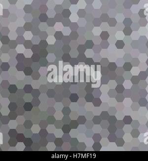 Grey abstract hexagonal honey comb background Stock Vector