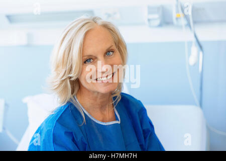 Portrait of a smiling senior in hospital Stock Photo