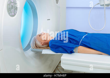 Patient Going Through CT Scan In Hospital Stock Photo