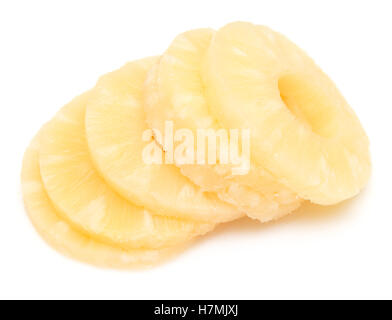 slices of pineapple isolated on white background Stock Photo