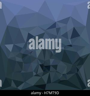 Low polygon style illustration of a medium slate blue abstract geometric background. Stock Vector