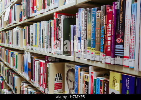 library bookshelf Stock Photo