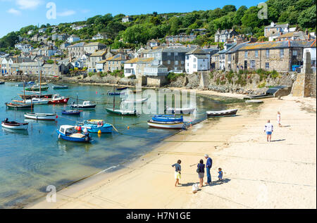 The harbour at Mousehole in Cornwall, England, UK Stock Photo