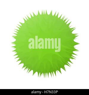 apple fruit sphere with half slice on abstract fresh background, flat ...