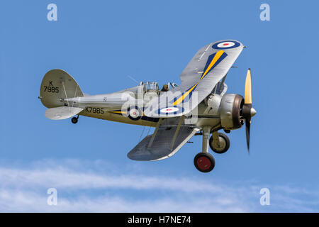 Gloster Gladiator fighter of the RAF Stock Photo