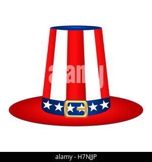 Hat with American flag image Stock Vector