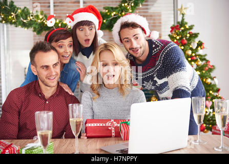 A group of shocked people looking up Stock Photo, Royalty Free Image ...