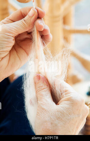 Italy, Lombardy, Wool Spin Stock Photo