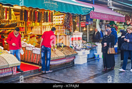 The Egyptian Bazaar is the popular tourist attraction in the city center Stock Photo