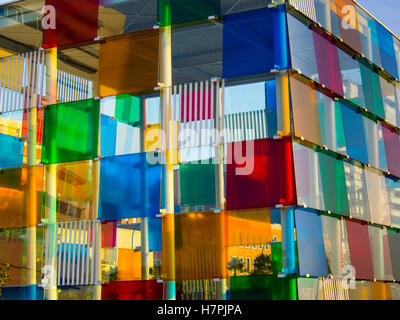 Centre Pompidou, National Center for Art and Culture Georges Pompidou of France. Malaga Costa del Sol, Andalusia. Spain Europe Stock Photo