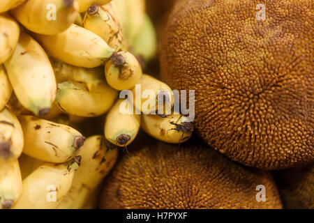 bananas in the market-manila-philippines Stock Photo