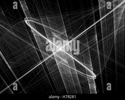 Abstract chaos lines and curls - digitally generated image Stock Photo
