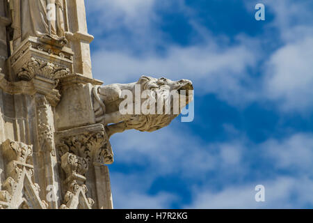 Exteriors and architectural details of the Duomo, Siena cathedral, Italy Stock Photo