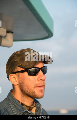 Sunglasses Twenty Something Scruffy Male Stock Photo