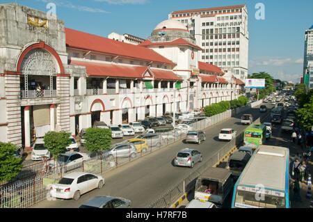 Yangon, Myanmar - 11 November 2014. Bogyoke Aung San Market exterior. Stock Photo