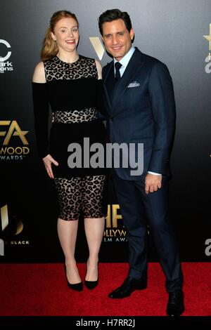 Beverly Hills, CA. 6th Nov, 2016. Bryce Dallas Howard, Edgar Ramirez at arrivals for The 20th Annual Hollywood Film Awards, The Beverly Hilton Hotel, Beverly Hills, CA November 6, 2016. © Priscilla Grant/Everett Collection/Alamy Live News Stock Photo