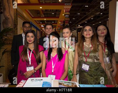 Excel London, UK. 8th Nov, 2016. World Travel Market London takes place at Excel.World Travel Market London is the leading global event for the travel industry to meet industry professionals and conduct business deals Credit:  Keith Larby/Alamy Live News Stock Photo