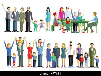 woman, humans, human beings, people, folk, persons, human, human being, Stock Vector