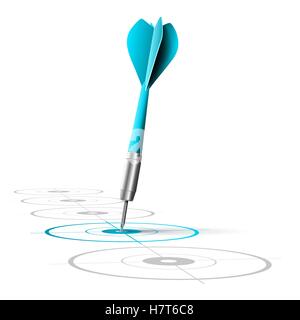 Image of a dart hitting a target Stock Vector Image & Art - Alamy