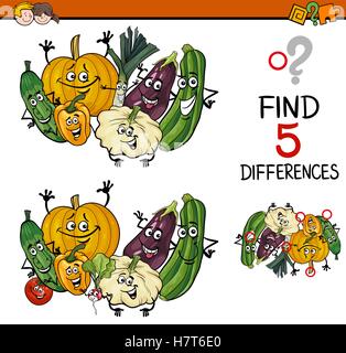 task of differences cartoon Stock Vector Image & Art - Alamy