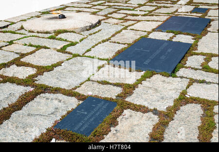 Kennedy grave site Stock Photo