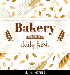 Bakery banner. Vintage vector illustration Stock Vector