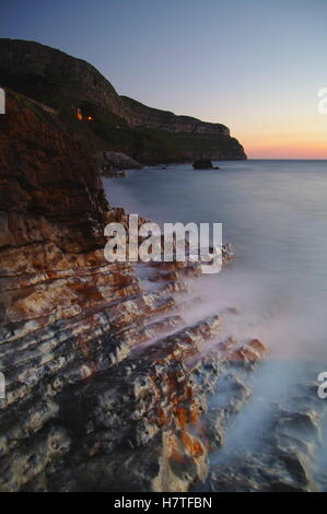 Sunrise at Llandudno, Wales Stock Photo