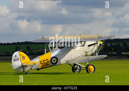 Hawker Nimrod II  K3661 G-BURS, Duxford Airshow, England, United Kingdom, Stock Photo