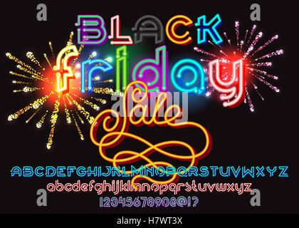 Black Friday Sale lettering Stock Vector