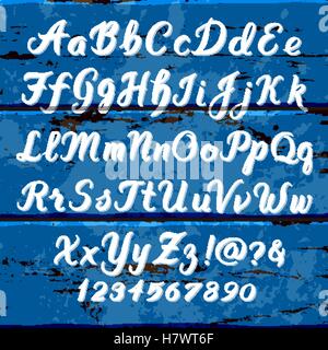 Handwritten alphabet Stock Vector