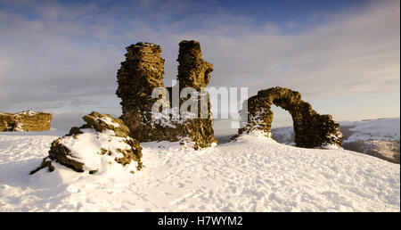 Castell Dinas Bran, Castle, Llangollen, North Wales, Stock Photo