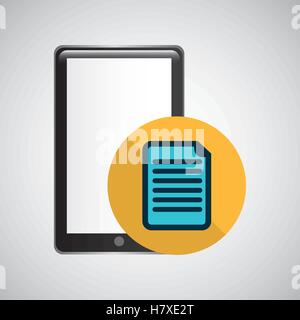 smartphone black paper graphic vector illustration eps 10 Stock Vector