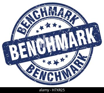 benchmark blue grunge stamp Stock Vector