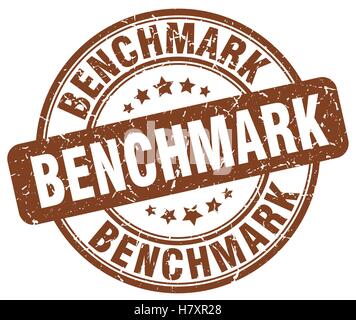 benchmark brown grunge stamp Stock Vector