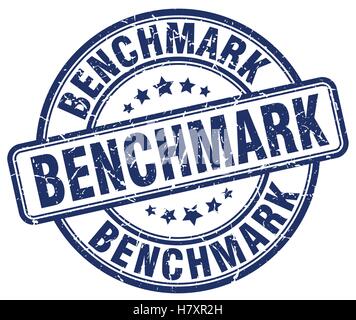 benchmark blue grunge stamp Stock Vector