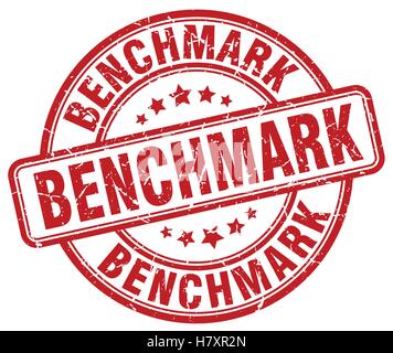 benchmark red grunge stamp Stock Vector